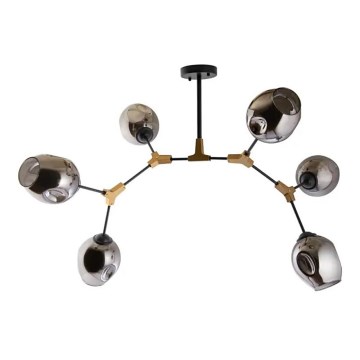 Hanglamp met vaste pendel 6xE27/60W/230V