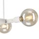Hanglamp met vaste pendel ASTRID 4xE27/60W/230V wit