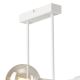 Hanglamp met vaste pendel ASTRID 4xE27/60W/230V wit