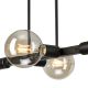 Hanglamp met vaste pendel ASTRID 4xE27/60W/230V zwart