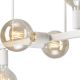 Hanglamp met vaste pendel ASTRID 6xE27/60W/230V wit