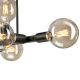 Hanglamp met vaste pendel ASTRID 8xE27/60W/230V zwart