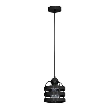 Hanglamp TUBE 1xE27/60W/230V zwart