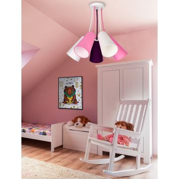 Hanglamp voor Kinderen WIRE KIDS 5xE27/15W/230V