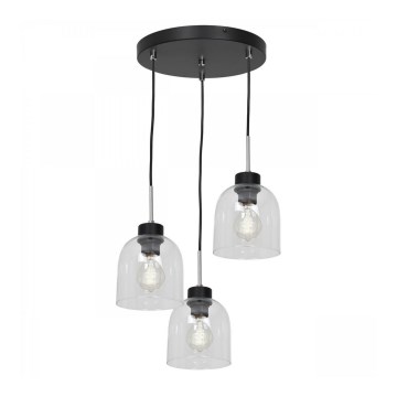 Heldere Hanglamp BOGOTA 3x E27 / 60W / 230V