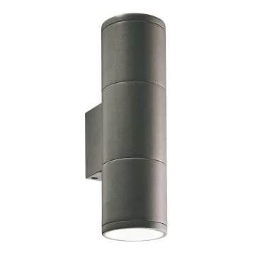 Ideal Lux - Applique murale extérieure GUN 2xGU10/35W/230V IP44 anthracite