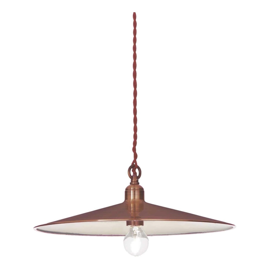 Ideal Lux - Hanglamp aan een koord CANTINA 1xE27/42W/230V diameter 35 cm koper