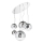 Ideal Lux - Hanglamp aan een koord MAPA FADE 5xE27/60W/230V chroom