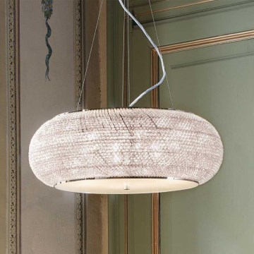 Ideal Lux - Kristallen hanglamp aan een koord PASHA 14xE14/40W/230V diameter 65 chroom