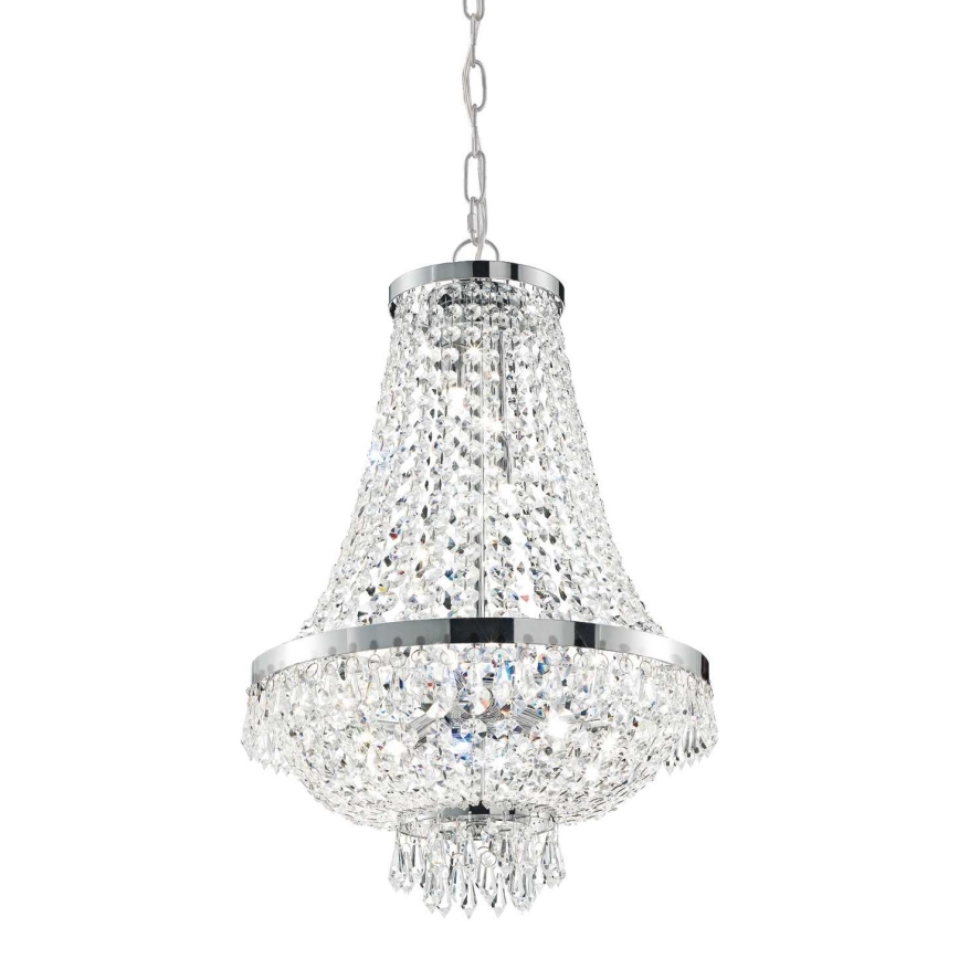 Ideal Lux - Kristallen kroonluchter aan een ketting CAESAR 9 × G9 / 40W / 230V