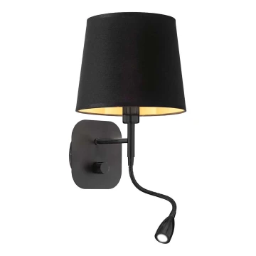 Ideal Lux - Lampe murale flexible NORDIK 1xE14/40W + LED/1,5W/230V