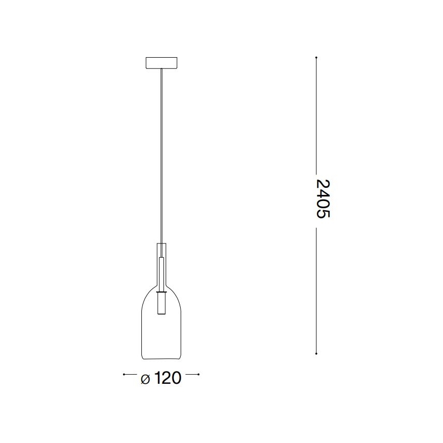 Ideal Lux - LED Hanglamp aan een koord EMPIRE 1xG9/3W/230V