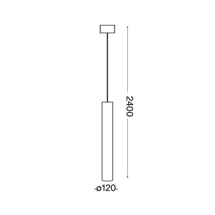 Ideal Lux - LED Hanglamp aan een koord LOOK 1xGU10/10W/230V zwart