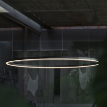Ideal Lux - LED Hanglamp aan een koord ORACLE SLIM LED/32W/230V diameter 50 cm zwart