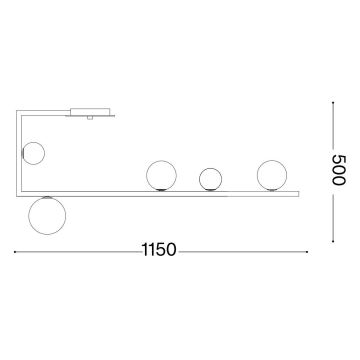 Ideal Lux - LED Hanglamp met vaste pendel BIRDS 5xG9/3W/230V