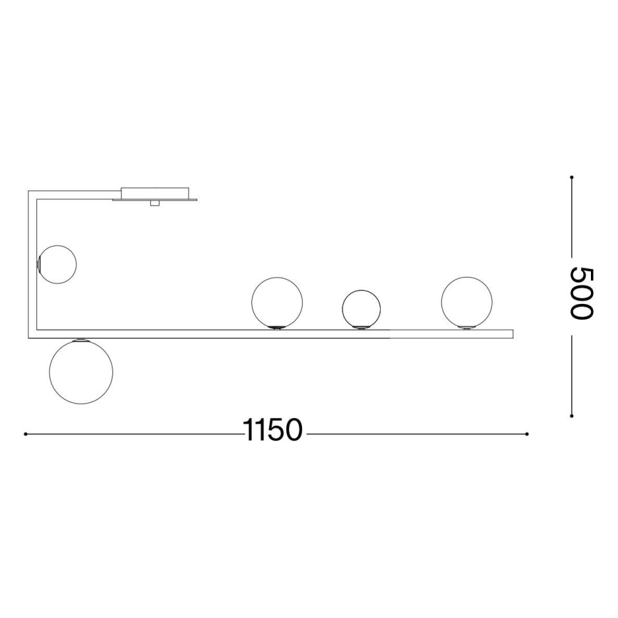 Ideal Lux - LED Hanglamp met vaste pendel BIRDS 5xG9/3W/230V