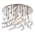 Ideal Lux - LED Kristallen plafondlamp MOONLIGHT 12xG9/3W/230V diameter 60 cm chroom