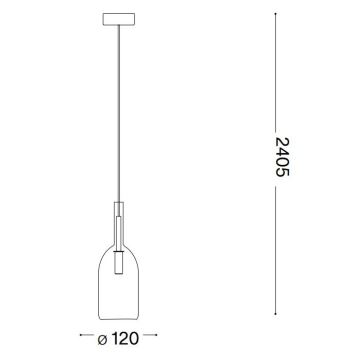 Ideal Lux - Suspension filaire EMPIRE 1xG9/3W/230V