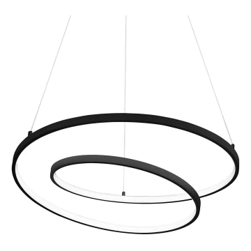 Ideal Lux - Suspension filaire OZ LED/48W/230V d. 60 cm noir