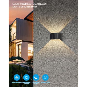 Luminaire solaire avec détecteur LED/2W/5V IP54