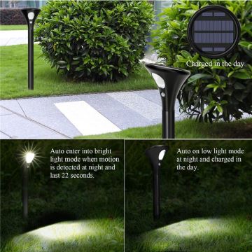 LED Solar lamp met sensor LED/1W/3,7V 6000K IP65