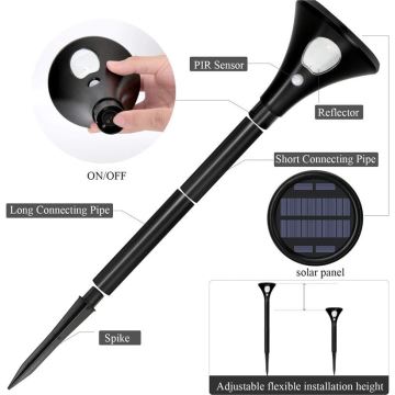 LED Solar lamp met sensor LED/1W/3,7V 6000K IP65