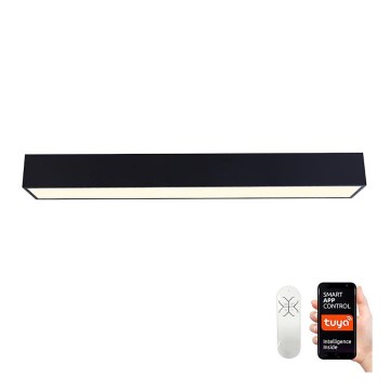 Immax NEO 07074-90 - Plafonnier à intensité variable LED CANTO LED/50W/230V noir Tuya + télécommande