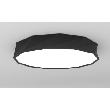 Immax NEO 07130-B80 - LED SMART Dimbare plafondlamp zwart DIAMANTE LED/60W/230V + afstandsbediening 80cm Tuya ZigBee