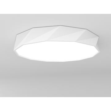 Immax NEO 07131-W80 - LED SMART Dimbare plafondlamp DIAMANTE wit LED/60W/230V + afstandsbediening 80cm Tuya ZigBee