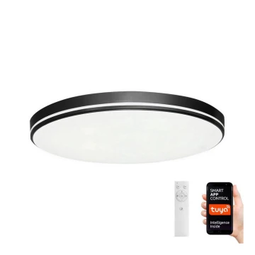Immax NEO 07148-B51 - Dimbare LED Plafond Lamp NEO LITE AREAS LED/48W/230V Tuya Wifi zwart + afstandsbediening