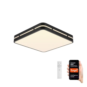 Immax NEO 07154-B42 - Dimbare LED Plafond Lamp NEO LITE PERFECTO LED/48W/230V Wi-Fi Tuya zwart + afstandsbediening