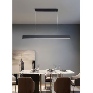 Immax NEO 07157-B120X - LED RGB+CCT Dimbare hanglamp aan een koord MILANO LED/40W/230V Tuya zwart