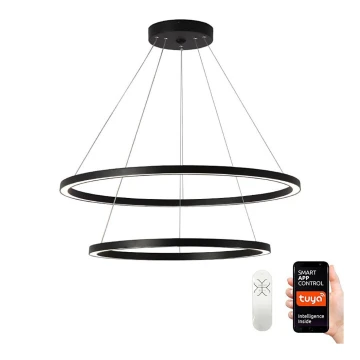 Immax NEO 07158-B80-60 - Suspension filaire à intensité variable FINO LED/93W/230V Tuya noir + télécommande