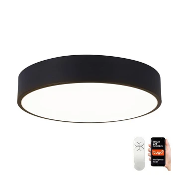 Immax NEO 07201L - Plafonnier à intensité variable RONDATE LED/28W/230V noir Tuya + télécommande