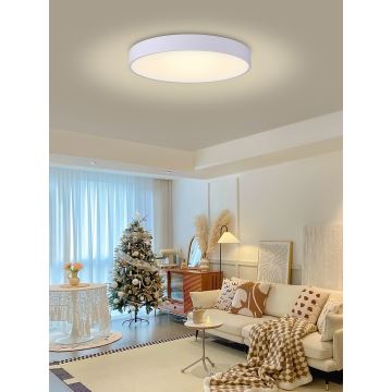 Immax NEO 07207L-Plafonnier LED à intensité variable RONDATE 65W/230V 3000-6000K Tuya blanc + télécommande