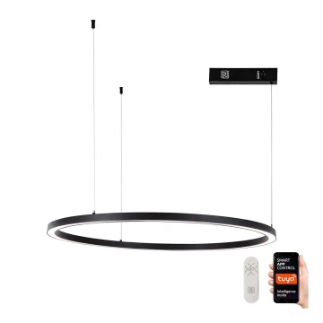 Immax NEO 07215L - Dimbare LED hanglamp aan een koord FINO LED/60W/230V 80 cm zwart Tuya + afstandsbediening