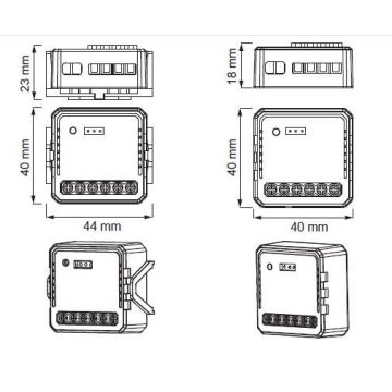 Immax NEO 07571L - Smart afstandsbediening NEO LITE V7 2-knops Wi-Fi Tuya