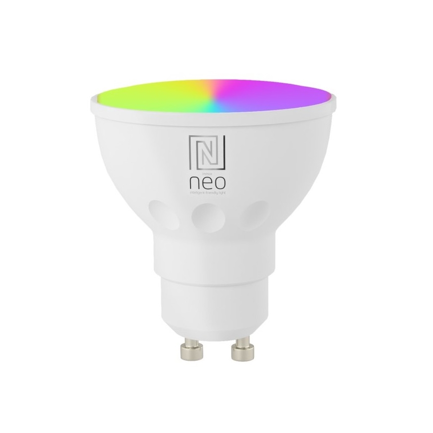 Immax NEO 07724CDO - LOT 3x Ampoule LED RGB+CCT  à intensité variable GU10/6W/230V 2700-6500K Wi-Fi Tuya + télécommande