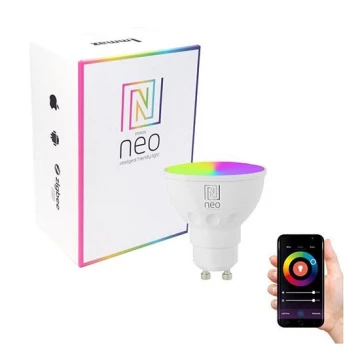 Immax NEO 07724L - LED RGB+CCT Ampoule à intensité variable GU10/5,5W/230V 2700K Wi-Fi Tuya