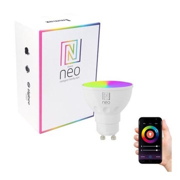 Immax NEO 07724L - LED RGB+CCT Ampoule à intensité variable GU10/6W/230V 2700K Wi-Fi Tuya