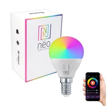 Immax NEO 07745L - LED RGB+CCT Ampoule à intensité variable E14/6W/230V 2700-6500K Wi-Fi Tuya