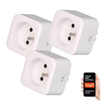 Immax NEO 07762C - SET 3x Prise connectée NEO LITE 3680W/230V/16A Wi-Fi Tuya