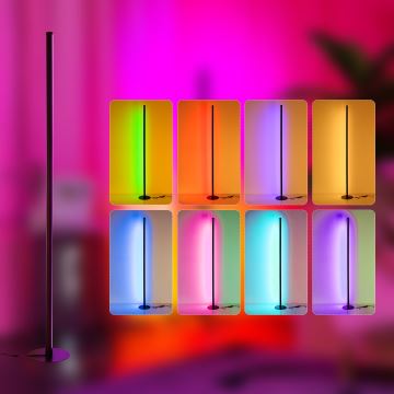 Immax NEO 07776L - Lampadaire LED RGB à intensité variable AMBIENTE LED/12W/230V Wi-Fi Tuya + télécommande