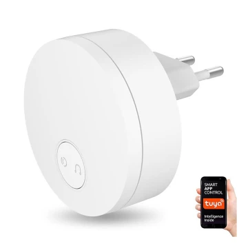 Immax NEO 07779L - Sonnette sans fil à brancher - unité intérieure 230V Wi-Fi Tuya blanc