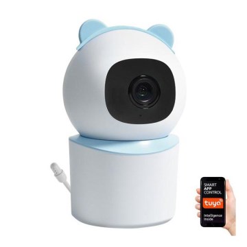 Immax NEO 07788L - Slimme camera met sensor 355° 50° P/T 4MP Wi-Fi Tuya blauw