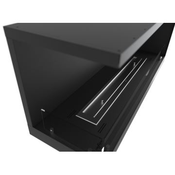 InFire - Hoekhaard BIO 110x45 cm 3kW zwart