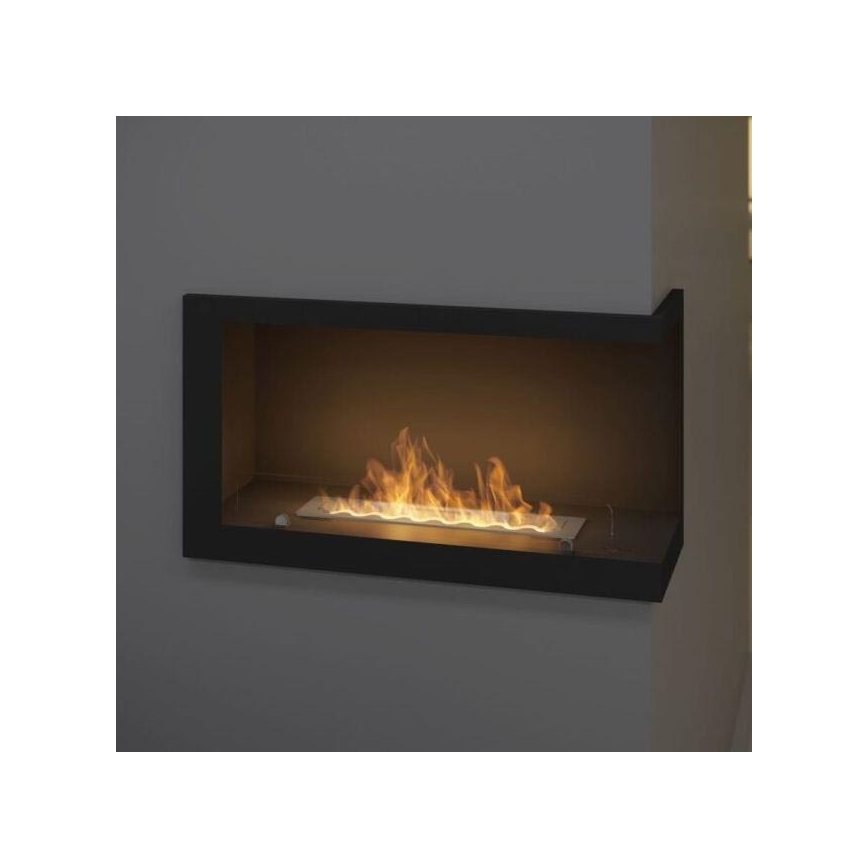 InFire - Hoekhaard BIO 84x54 cm 3kW zwart