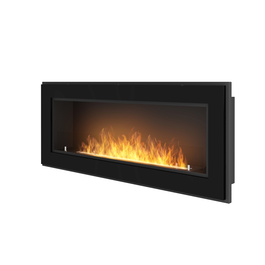 InFire - Inbouw BIO-open haard 49x120 cm 3kW zwart