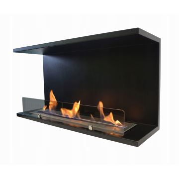 InFire - Inbouwhaard BIO 100x50 cm 3kW zwart