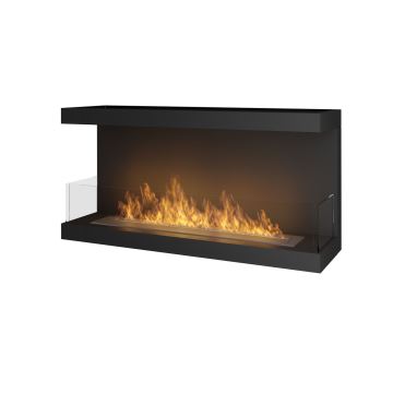 InFire - Inbouwhaard BIO 100x50 cm 3kW zwart